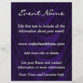 Aangepaste gebeurtenis Velvet Draap Flyer (Achterkant)