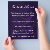 Aangepaste gebeurtenis Velvet Draap Flyer (Hand)
