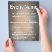 Aangepaste gebeurtenis verlichten flyer (Hand)
