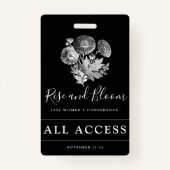 Aangepaste gebeurtenis VIP Alle toegangsvrouwencon Badge (Achterkant)