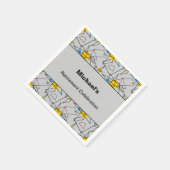 Aangepaste gebeurtenis voor hoekgeometrische retro servet (Hoek)