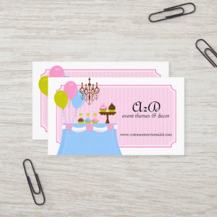 Aangepaste gebeurtenislijst visitekaartje