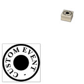Aangepaste gebeurtenisstempel rubberstempel (Gestempeld)