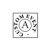 Aangepaste gebeurtenisstempel rubberstempel (Afrduk)