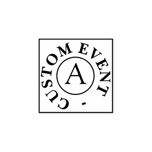 Aangepaste gebeurtenisstempel rubberstempel (Afrduk)