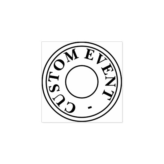 Aangepaste gebeurtenisstempel rubberstempel (Afrduk)