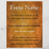 Aangepaste gebeurtenisverbrand energie flyer (Voorkant)