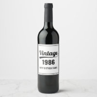 Aangepaste geboorte Jaar zwart-wit verjaardag