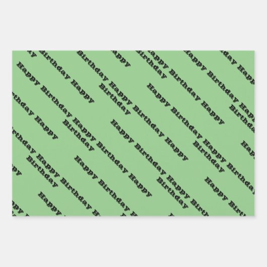 Aangepaste geboortedag inpakpapier vel (Voorkant 2)