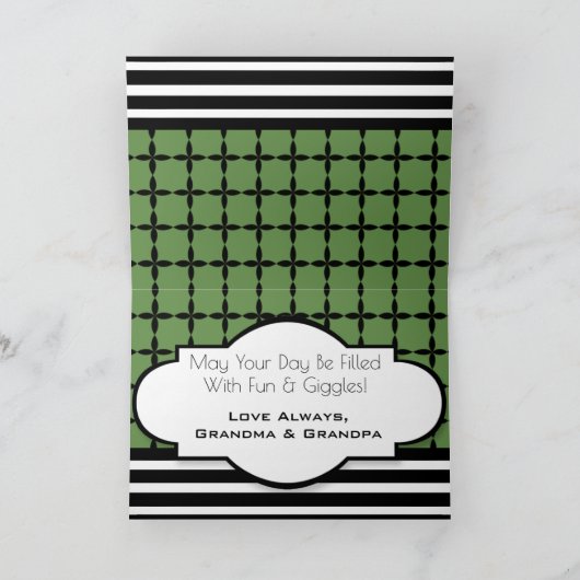 Aangepaste geboortedag met Skateboarder Kaart (Binnen)