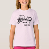 Aangepaste geboortedag t-shirt (Voorkant)