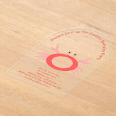 Aangepaste geboortedag voor kankersterren acryl uitnodigingen (Laagn)