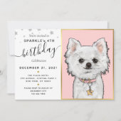 Aangepaste geboortedatum foto van Dog | Pet Star Kaart (Voorkant)