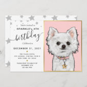 Aangepaste geboortedatum foto van Dog | Pet Star Kaart (Voorkant / Achterkant)