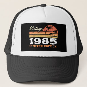 Aangepaste geboortejaar Vintage 1985 Limited Edit Trucker Pet