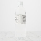 Aangepaste Geboortekrant Labels, Geboorte Foto Waterfles Etiket (Achterkant)