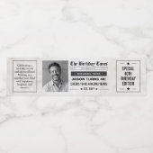 Aangepaste Geboortekrant Labels, Geboorte Foto Waterfles Etiket (Enkel label)