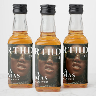 Aangepaste geboortepartij tijdschriftcover Cheers Likeurfles Etiket