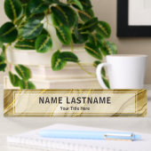 Aangepaste Geborstelde Gouden Kantoor | Profession Naambordje