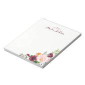 Aangepaste gebundelde geborduurde Blocnote (Linkerzijde)