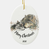 Aangepaste gedateerde klaswolken en kauwen voor he keramisch ornament (Achterkant)