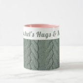 Aangepaste gedempte groene gezellige winter | Knuf Mok (Midden)