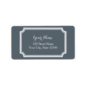 Aangepaste gedrukte adresetiketten met fancy rand etiket (Voorkant)