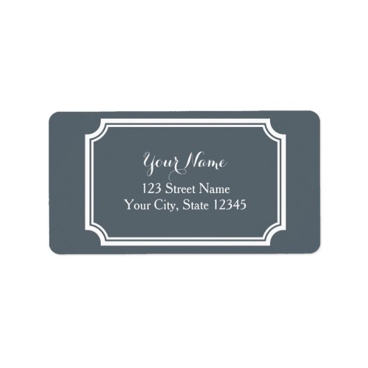 Aangepaste gedrukte adresetiketten met fancy rand etiket (Voorkant)