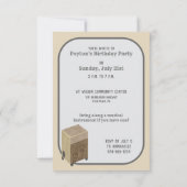 Aangepaste gedrukte Cajon Drum Party Uitnodigingen (Achterkant)