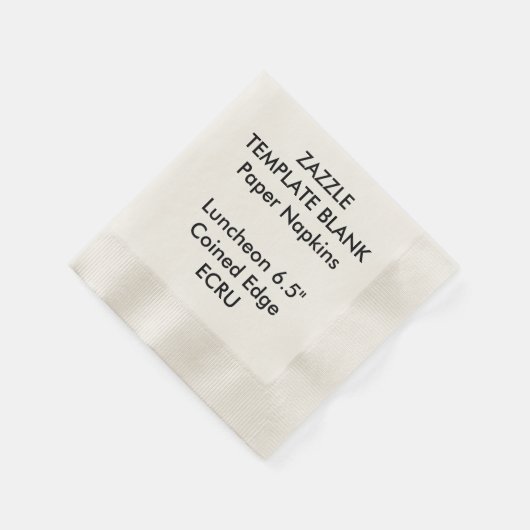 Aangepaste Gedrukte ECRU Gemunt Luncheon Papier se Servetten (Hoek)