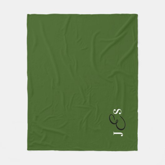 Aangepaste, gedrukte, groene stadiumbriketten met  fleece deken (Voorkant)