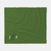 Aangepaste, gedrukte, groene stadiumbriketten met  fleece deken (Voorkant (Horizontaal))