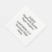 Aangepaste Gedrukte Grote Witte Luncheon Papier Se Servet (Hoek)