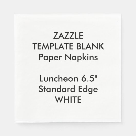 Aangepaste Gedrukte Grote Witte Luncheon Papier Se Servetten (Voorkant)
