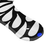 Aangepaste gedurfde moderne bloemen blauw blauwgro snijplank (Hoek)