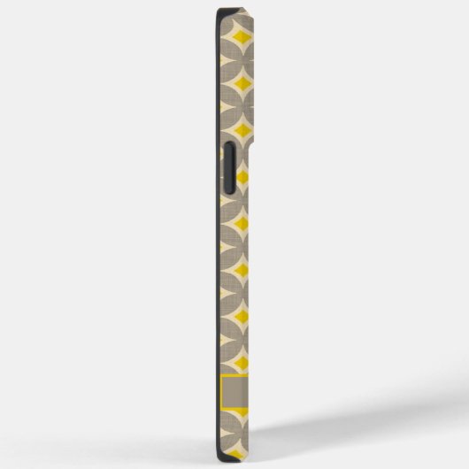 Aangepaste geel grijs sterren geometrisch Case-Mate iPhone case (Achterkant / Rechts)