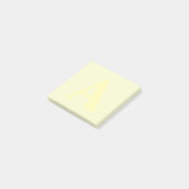 Aangepaste geel monogram Post-it® notes (Schuin)