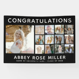 Aangepaste 'GEFELICITEERD' 13 Fotocollage Afstuder Spandoek