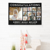 Aangepaste 'GEFELICITEERD' 13 Fotocollage Afstuder Spandoek (Insitu)