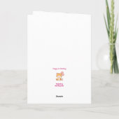 Aangepaste Gefeliciteerd 1e Verjaardag Goddochter, Kaart (Achterkant)