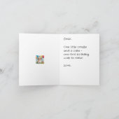 Aangepaste Gefeliciteerd 1e Verjaardag, Puppy Kaart (Binnen)