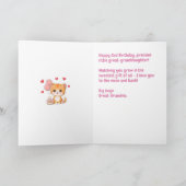 Aangepaste Gefeliciteerd 2e Verjaardag Achterklein Kaart (Binnen)