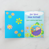 Aangepaste Gefeliciteerd Nieuwe Baby / Aankomst Kaart (Binnen)