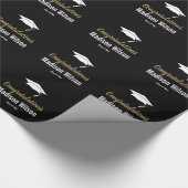 Aangepaste gefeliciteerde graduatiekaart cadeaupapier (Hoek)