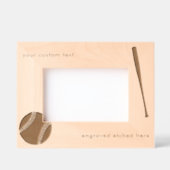 Aangepaste gegraveerde geëtste Amerikaanse honkbal Gegraveerde Lijstjes (Voorkant)