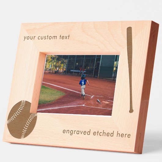 Aangepaste gegraveerde geëtste Amerikaanse honkbal Gegraveerde Lijstjes