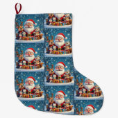 Aangepaste geheugen herinnering Kerstmuts Grote Kerstsok (Voorkant)