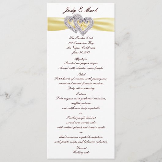 Aangepaste geheugenkaart voor Lemon Hearts Menu (Voorkant)