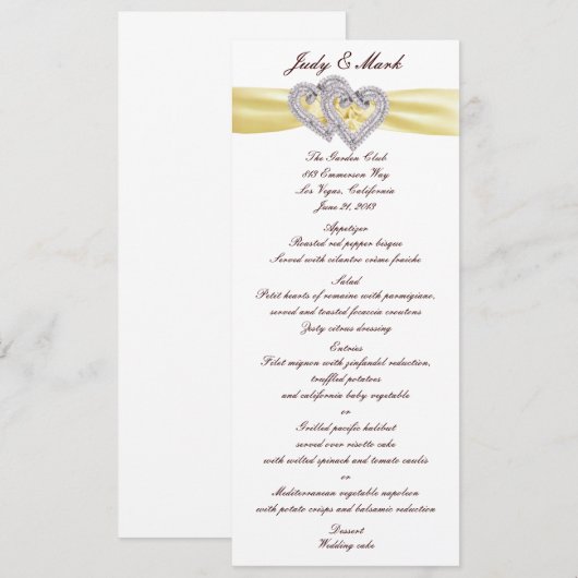 Aangepaste geheugenkaart voor Lemon Hearts Menu (Voorkant / Achterkant)