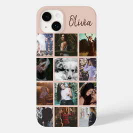 Aangepaste geheugenpennen Foto Collage en naam Case-Mate iPhone 14 Plus Hoesje